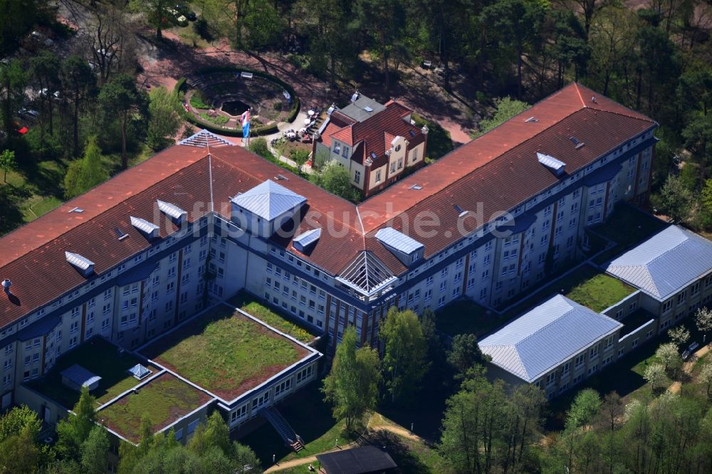 Hoppegarten von oben - Gelände der Median Klinik Hoppegarten im Bundesland Brandenburg