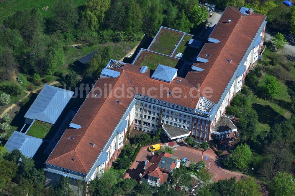 Hoppegarten von oben - Gelände der Median Klinik Hoppegarten im Bundesland Brandenburg