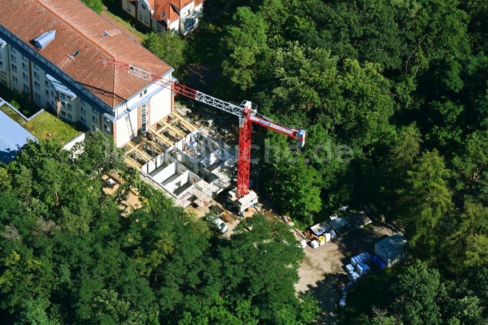 Hoppegarten von oben - Gelände der Median Klinik Hoppegarten im Bundesland Brandenburg