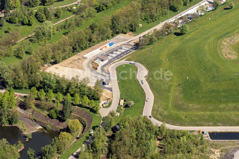 Luftaufnahme Ringsheim - Gelände Müll- und Recycling- Sortieranlage ZAK Kahlenberg in Ringsheim im Bundesland Baden-Württemberg, Deutschland