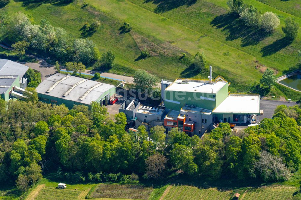 Ringsheim von oben - Gelände Müll- und Recycling- Sortieranlage ZAK Kahlenberg in Ringsheim im Bundesland Baden-Württemberg, Deutschland