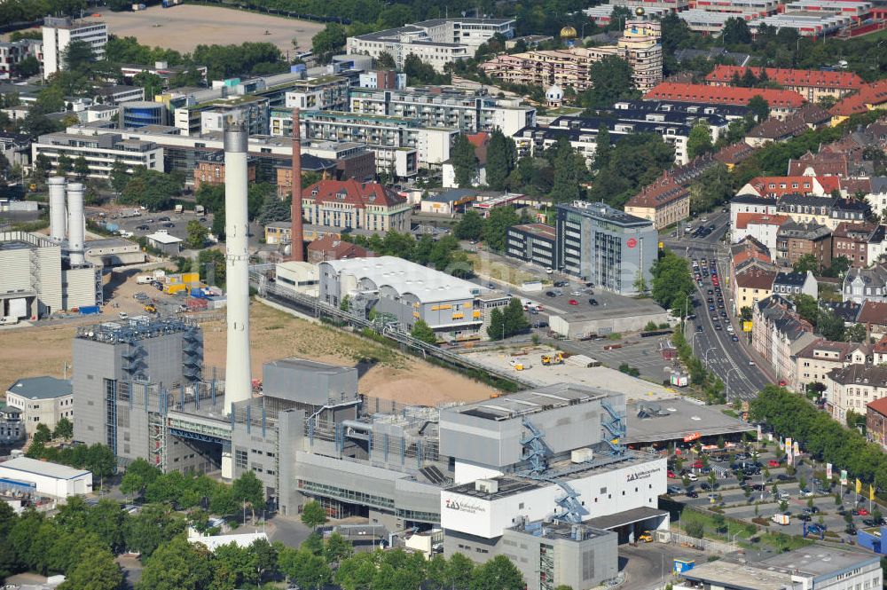 Luftbild Darmstadt - Gelände des Müllheizkraftwerk Darmstadt