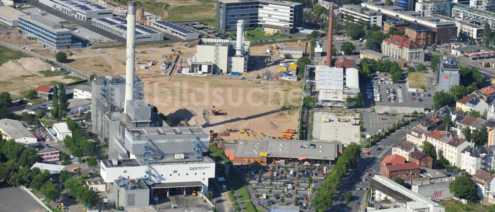 Luftaufnahme Darmstadt - Gelände des Müllheizkraftwerk Darmstadt