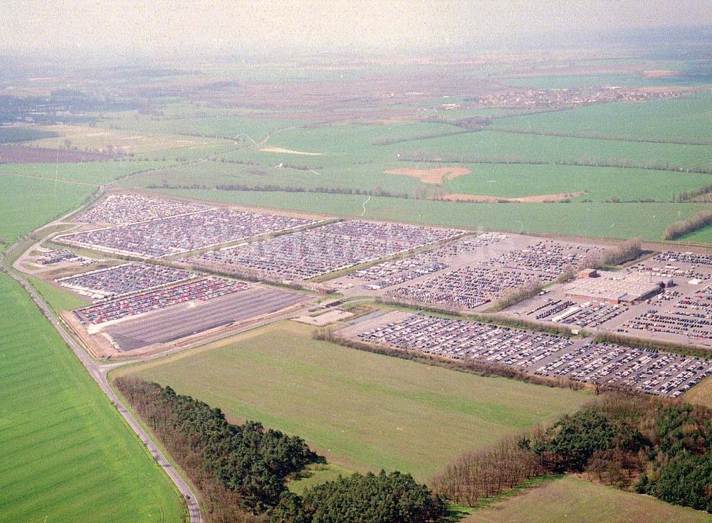 Luftbild Etzin / BRB - Gelände der MOSOLF - Autoservice GmbH in Etzin bei Nauen / BRB