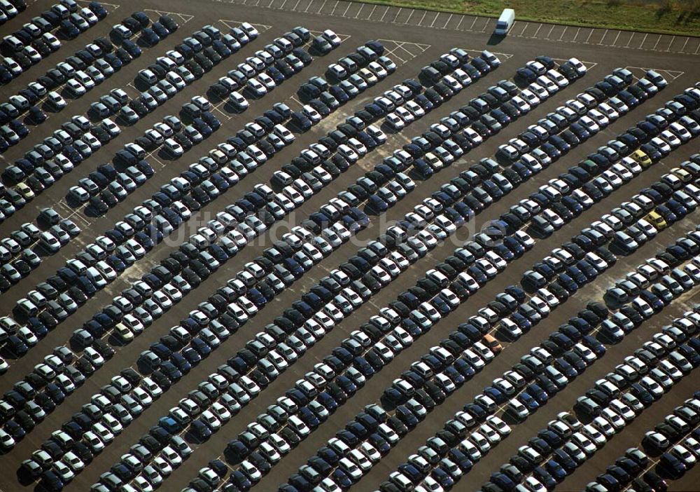 Etzin von oben - Gelände der MOSOLF - Autoservice GmbH in Etzin bei Nauen / BRB