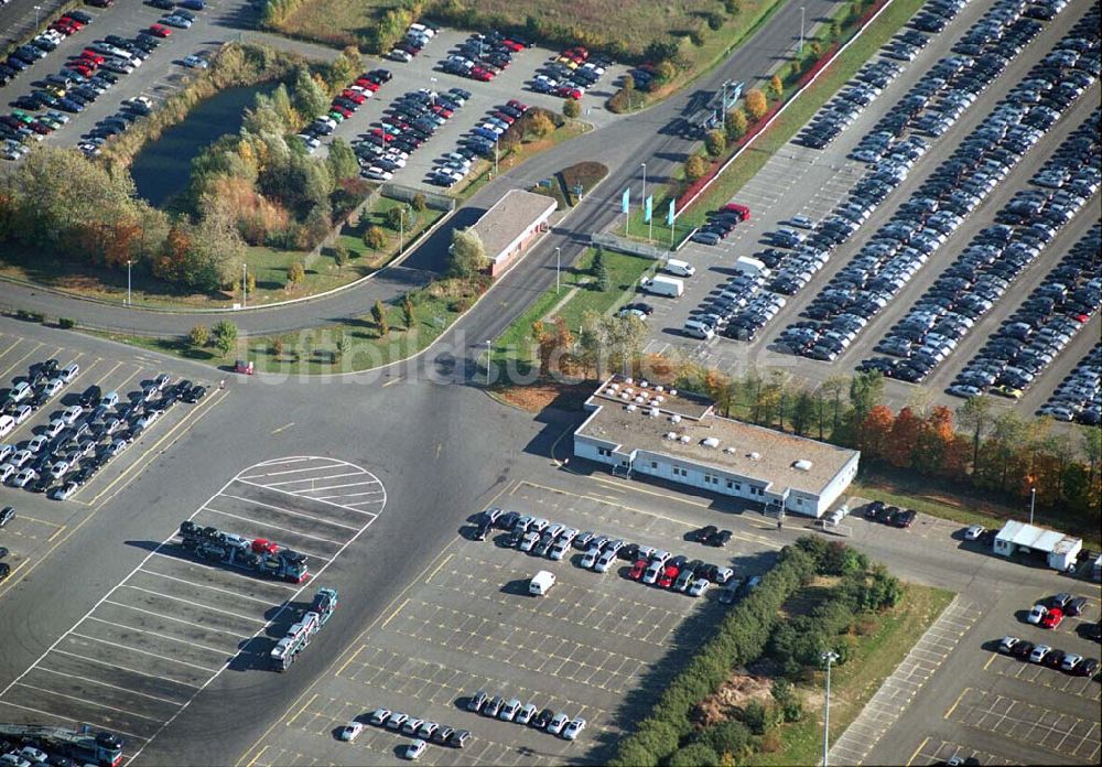 Luftbild Etzin - Gelände der MOSOLF - Autoservice GmbH in Etzin bei Nauen / BRB