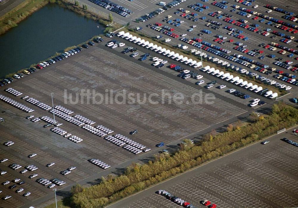 Etzin von oben - Gelände der MOSOLF - Autoservice GmbH in Etzin bei Nauen / BRB