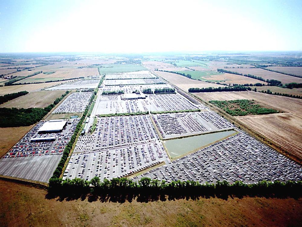 Luftbild Etzin / BRB - Gelände der MOSOLF - Autoservice GmbH in Etzin bei Nauen / BRB Auto-Service u