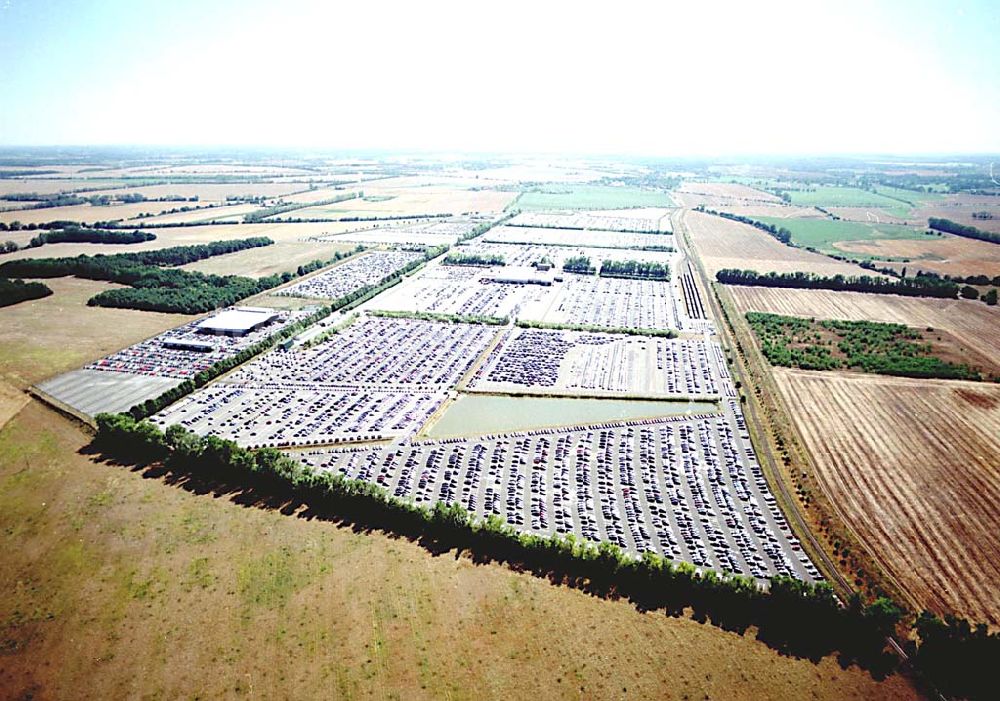 Luftbild Etzin / BRB - Gelände der MOSOLF - Autoservice GmbH in Etzin bei Nauen / BRB Auto-Service u