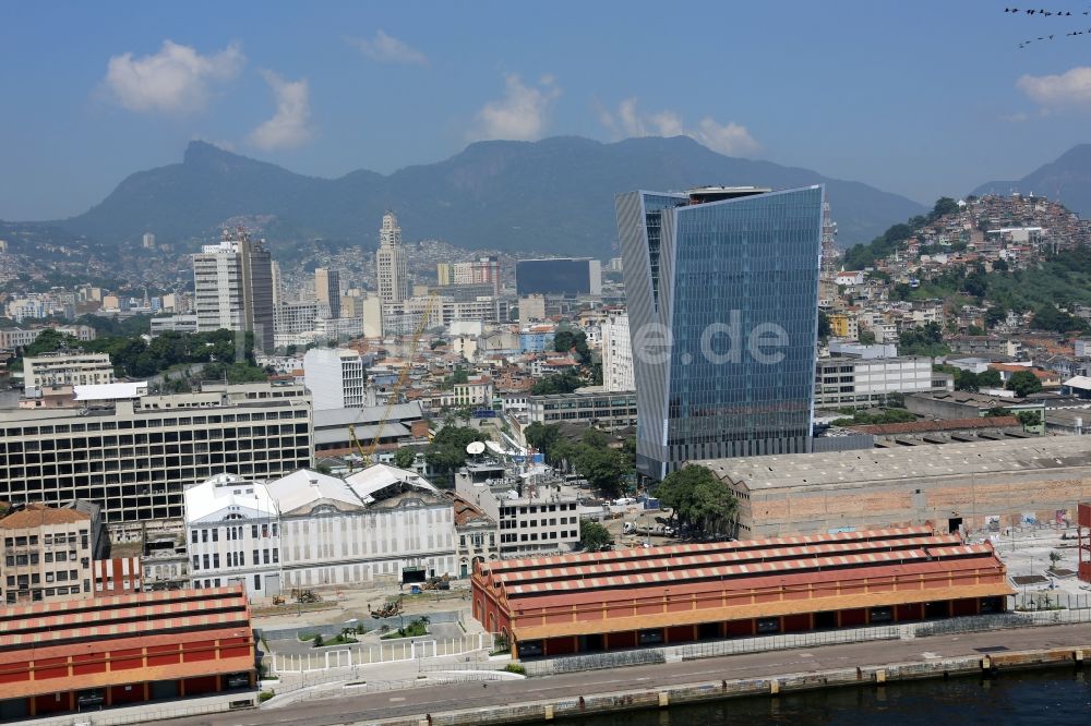 Rio de Janeiro von oben - Gelände des Olympiapark vor den Sommerspielen der Spiele der XXXI. Olympiade in Rio de Janeiro in Rio de Janeiro, Brasilien