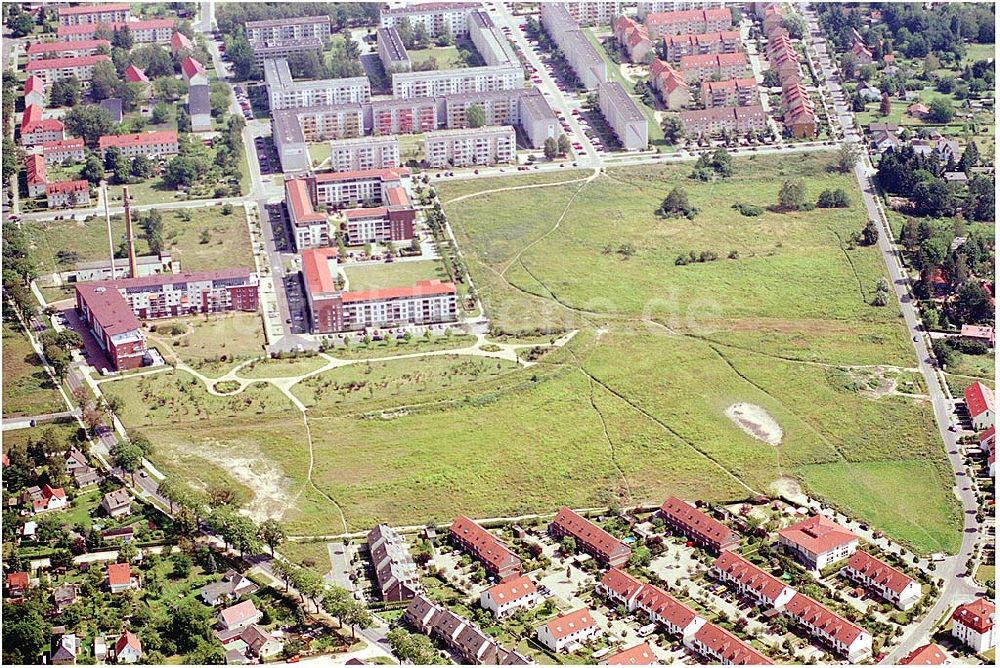 Falkensee / BRB von oben - Gelände der Parkstadt Falkensee der DEGEWO in Falkensee westlich von Berlin