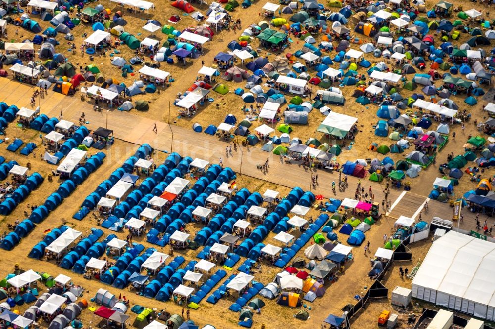 Luftbild Weeze - Gelände des PAROOKAVILLE - Electronic Music Festival in Weeze im Bundesland Nordrhein-Westfalen, Deutschland