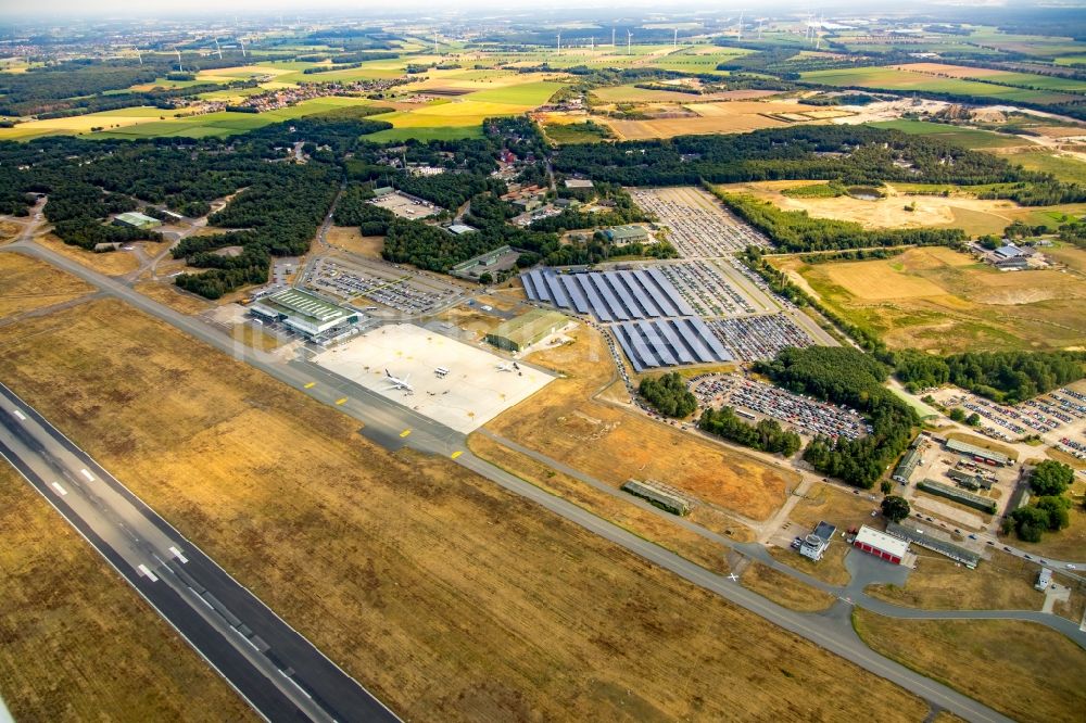 Luftaufnahme Weeze - Gelände des PAROOKAVILLE - Electronic Music Festival in Weeze im Bundesland Nordrhein-Westfalen, Deutschland