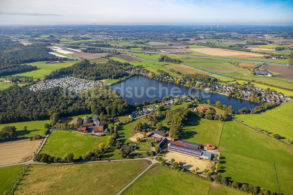 Luftaufnahme Ternsche - Gelände des Reitverein Pferdefreunde Stevertal e. V. in Ternsche im Bundesland Nordrhein-Westfalen, Deutschland