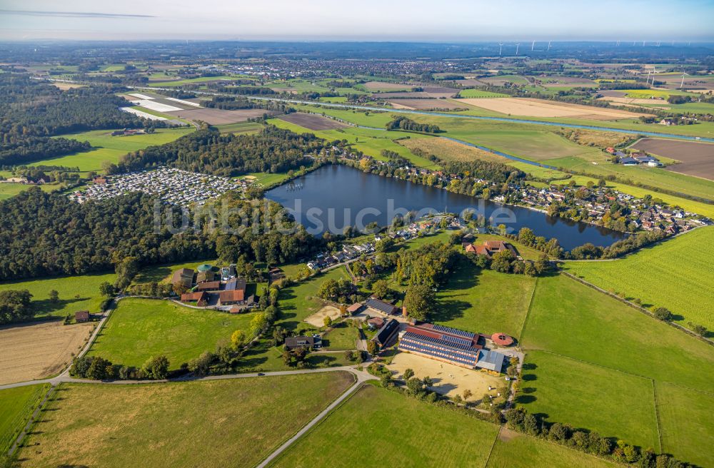 Ternsche von oben - Gelände des Reitverein Pferdefreunde Stevertal e. V. in Ternsche im Bundesland Nordrhein-Westfalen, Deutschland