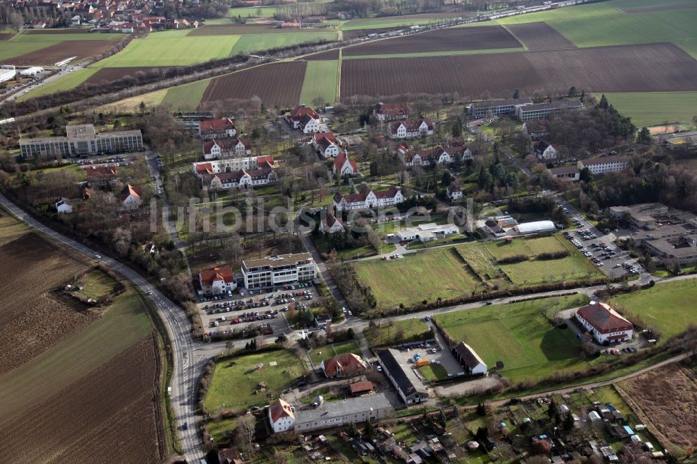 Luftbild Alzey - Gelände der Rheinhessen-Fachklinik in Alzey im Bundesland Rheinland-Pfalz