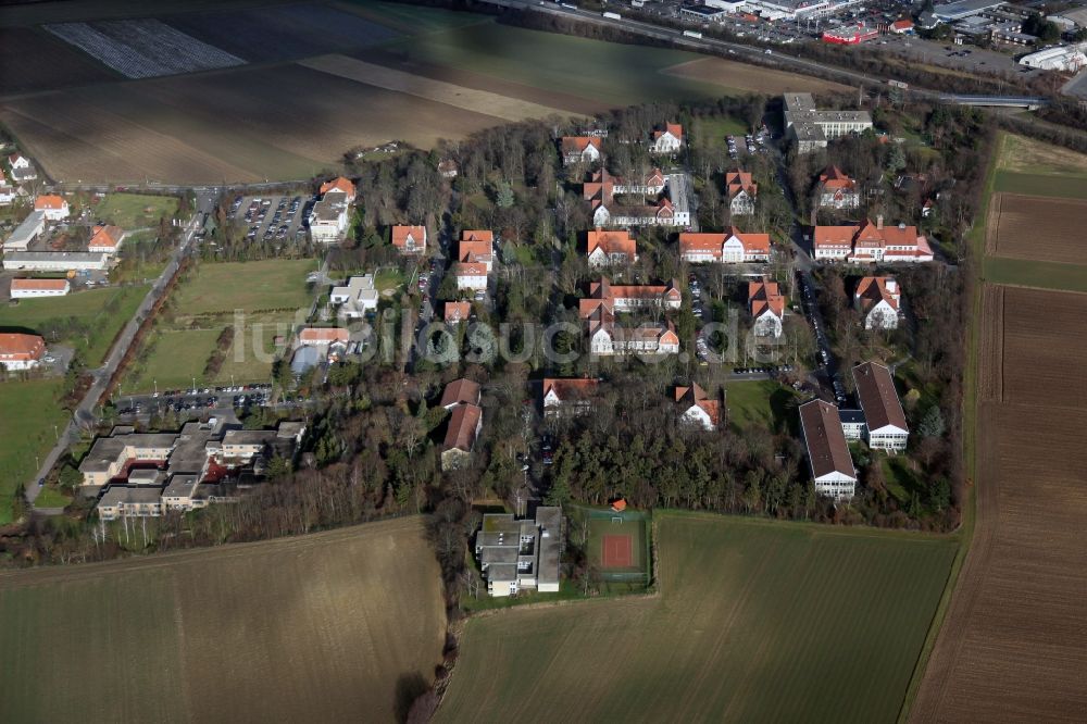 Luftbild Alzey - Gelände der Rheinhessen-Fachklinik in Alzey im Bundesland Rheinland-Pfalz