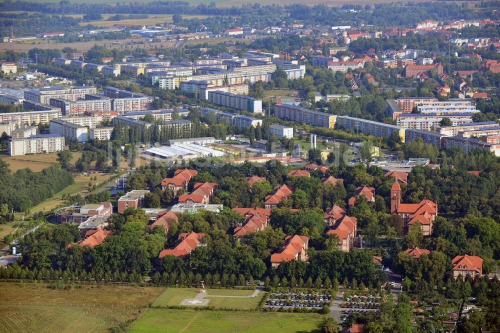 Luftbild Neuruppin - Gelände der Ruppiner Kliniken in Neuruppin im Bundesland Brandenburg