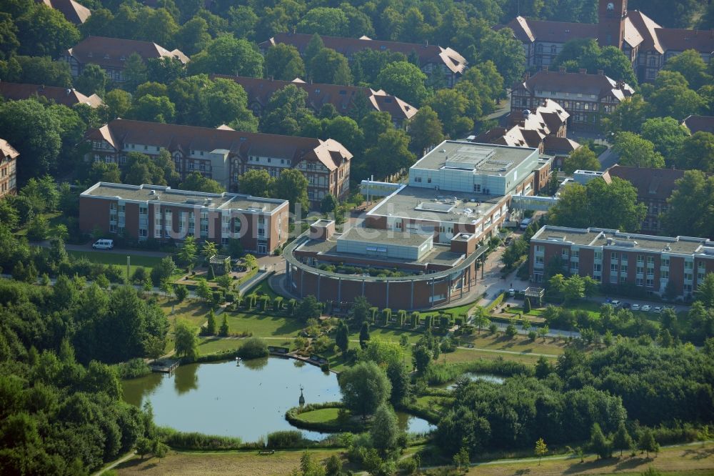 Neuruppin aus der Vogelperspektive: Gelände der Ruppiner Kliniken in Neuruppin im Bundesland Brandenburg