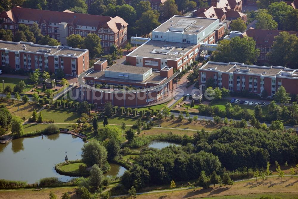 Luftbild Neuruppin - Gelände der Ruppiner Kliniken in Neuruppin im Bundesland Brandenburg