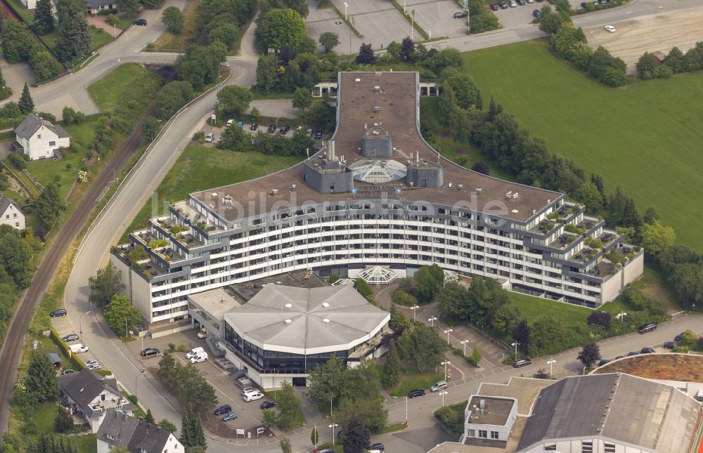 Willingen von oben - Gelände des Sauerland Stern Hotel in Willingen in Hessen