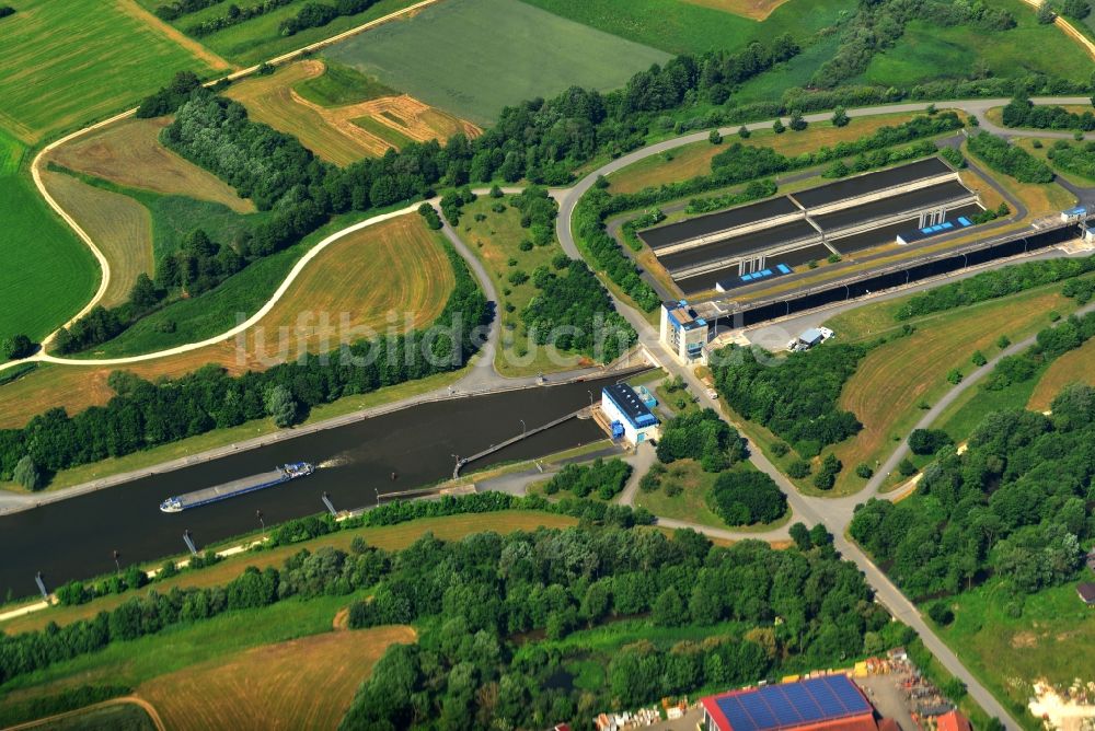 Luftbild Berching - Gelände der Schleuse Berching am Main-Donau-Kanal bei Berching im Bundesland Bayern