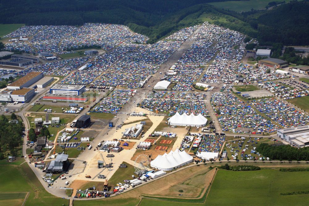 Luftbild Neuhausen ob Eck - Gelände des Southside Musik- Festival in Neuhausen ob Eck im Bundesland Baden-Württemberg, Deutschland