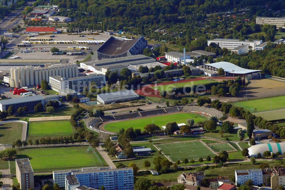 Luftaufnahme Berlin-Hohenschönhausen - Gelände des Sportforum Berlin Hohenschönhausen