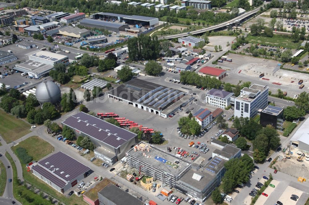 Konstanz aus der Vogelperspektive: Gelände der Stadtwerke in Konstanz im Bundesland Baden-Württemberg