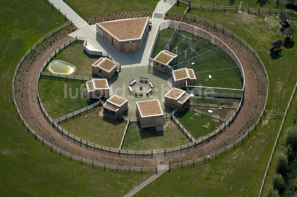 Berlin von oben - Gelände des Tierheims in Falkenberg im Ortsteil Hohenschönhausen in Berlin