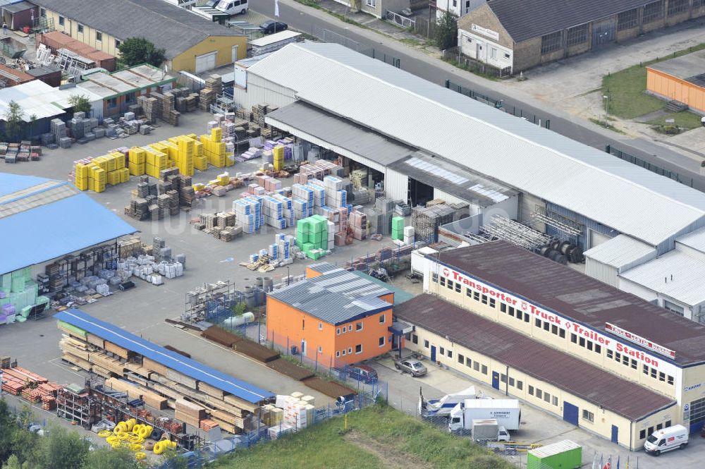 Luftaufnahme Bernau - Gelände der typenoffenen Nutzfahrzeugwerkstatt Truck Center in Bernau