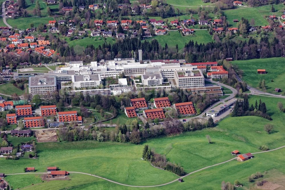 Luftbild Murnau am Staffelsee - Gelände der Unfallklinik in Murnau am Staffelsee im Bundesland Bayern