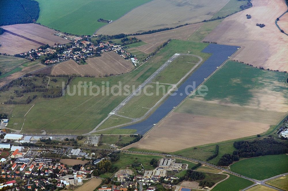 Luftbild Kamenz - Gelände des Verkehrslandeplatzes / Flugplatz Kamenz in Sachsen