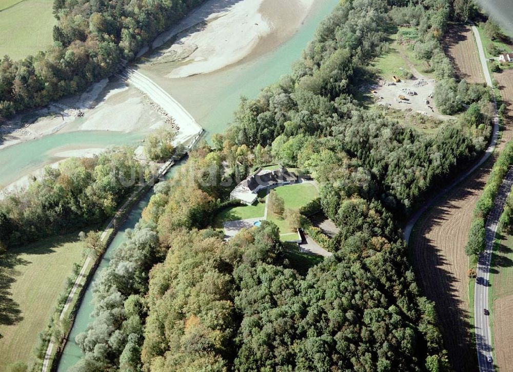 Freilassing / Bayern von oben - Gelände der Villa Zeller der Unternehmensgruppe MAX AICHER in Freilassing.