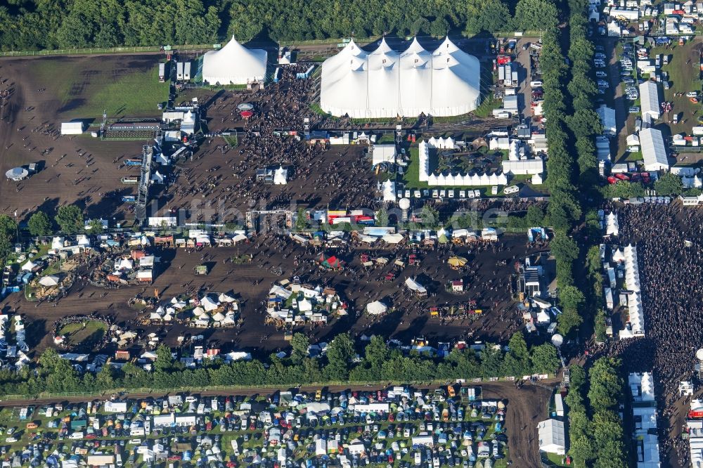 Wacken von oben - Gelände des Wacken Musik- Festival in Wacken im Bundesland Schleswig-Holstein, Deutschland