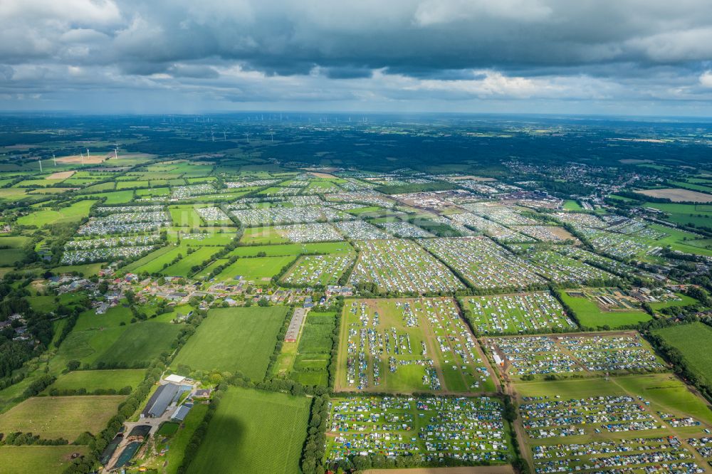 Luftbild Wacken - Gelände des Wacken Musik- Festival in Wacken im Bundesland Schleswig-Holstein, Deutschland