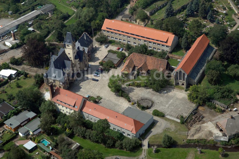 Luftaufnahme Quedlinburg - Gelände der Wipertikirche Quedlinburg