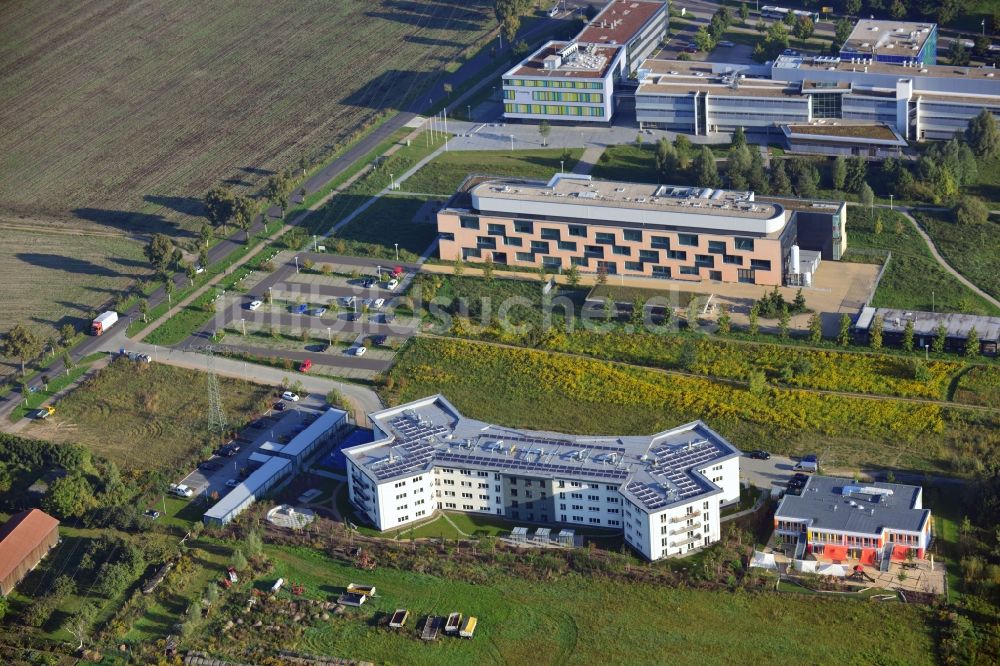 Potsdam aus der Vogelperspektive: Gelände des Wissenschaftsparks Golm im Ortsteil Golm in Potsdam im Bundesland Brandenburg
