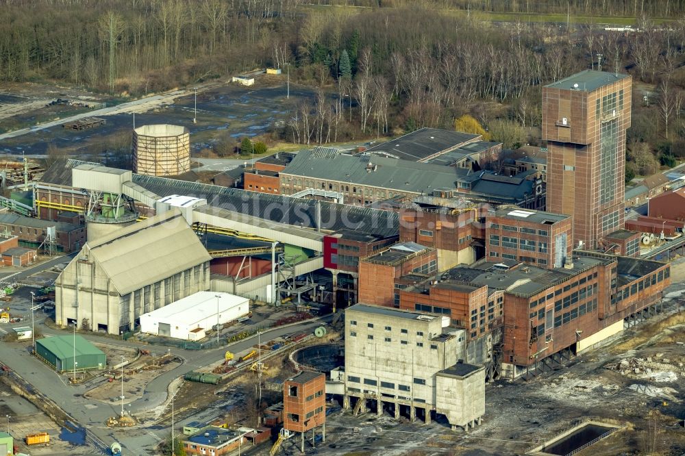 Hamm aus der Vogelperspektive: Gelände der Zeche Heinrich-Robert, Bergwerk Ost in Hamm im Bundesland Nordrhein-Westfalen