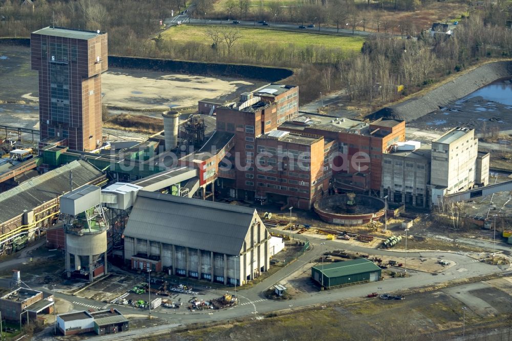 Luftaufnahme Hamm - Gelände der Zeche Heinrich-Robert, Bergwerk Ost in Hamm im Bundesland Nordrhein-Westfalen