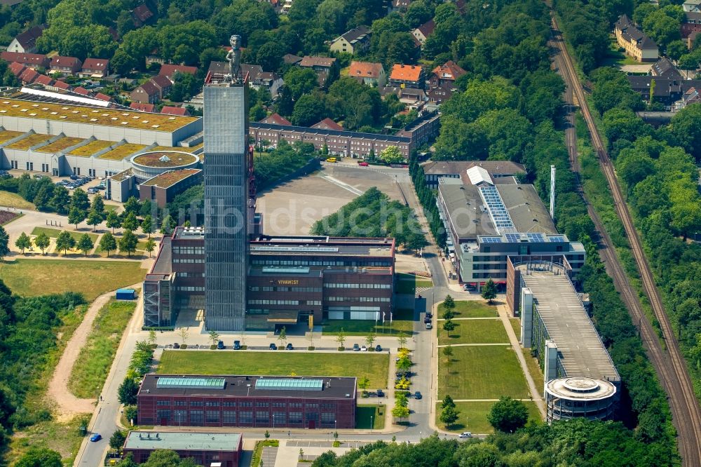 Gelsenkirchen aus der Vogelperspektive: Gelände der Zeche des Nordsternparks in Gelsenkirchen im Bundesland Nordrhein-Westfalen