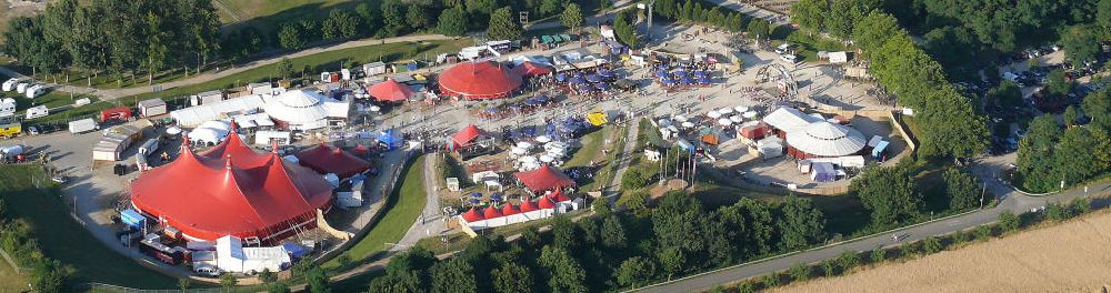 Luftaufnahme Freiburg - Gelände des ZMF Zelt-Musik-Festival Freiburg