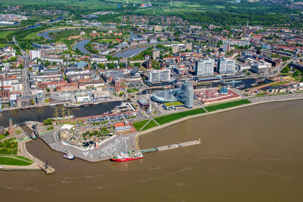 Luftbild Bremerhaven - Gelände des Zoo am Meer in Bremerhaven im Bundesland Bremen, Deutschland