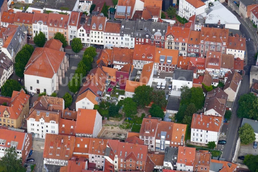 Göttingen aus der Vogelperspektive: Geländeansicht des geplanten Kunstquartiers (KuQua) in Göttingen im Bundesland Niedersachsen, Deutschland