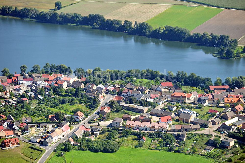 BETSCHE / PSZCZEW aus der Vogelperspektive: Gemeinde Betsche in der Woiwodschaft Lebus