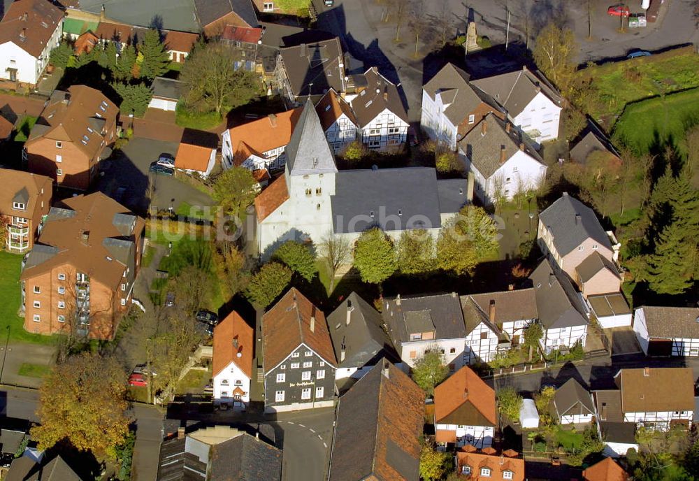 Bönen aus der Vogelperspektive: Gemeinde Boenen