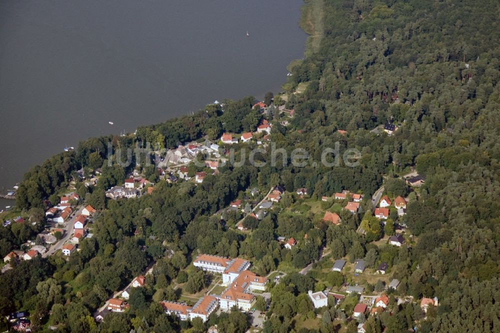 Ferch von oben - Gemeinde Ferch am Schwielowsee im Bundesland Brandenburg