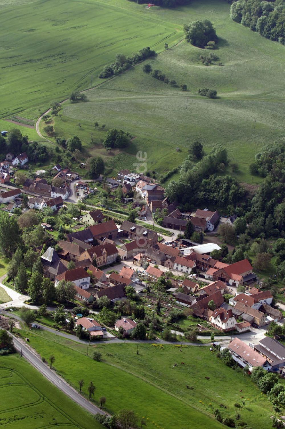 Löberschütz von oben - Gemeinde Löberschütz