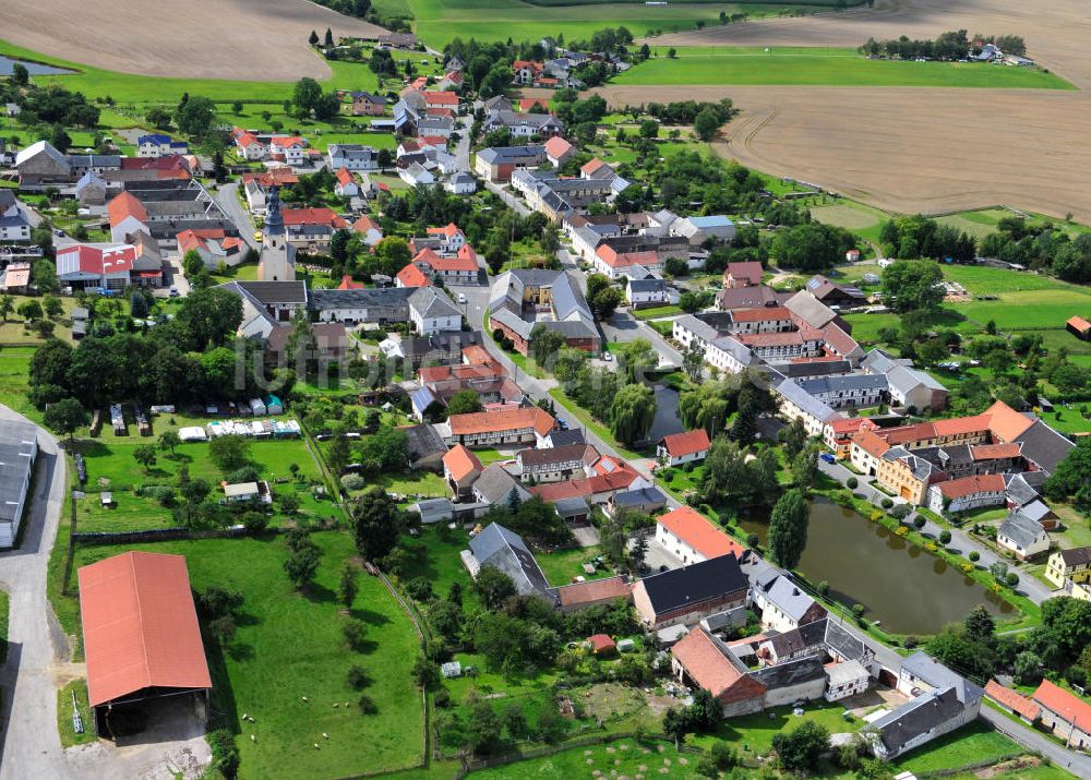 Moßbach / Thüringen aus der Vogelperspektive: Gemeinde Moßbach in Thüringen