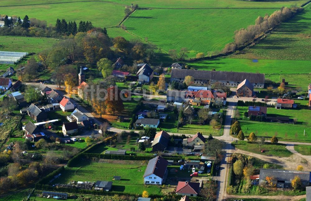 Friedrichswalde von oben - Gemeindeansicht von Friedrichswalde im Bundesland Brandenburg